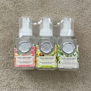 Michel Design Works Mini Hand Soap Set: Pink Grapefruit, Avocado, Earl Grey Tea